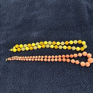 2 beaded necklaces